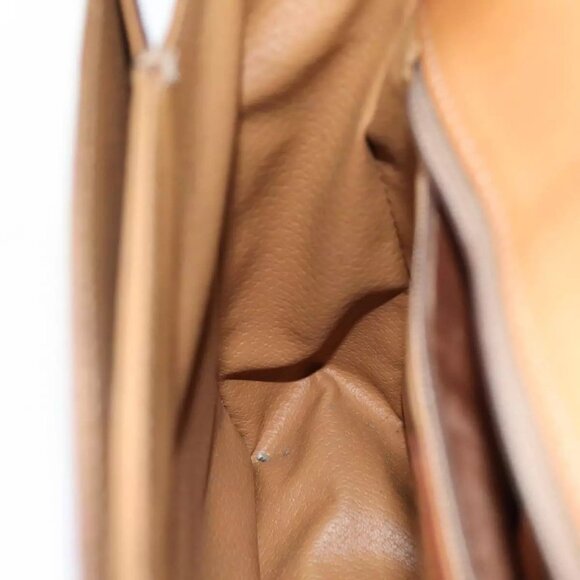 CELINE Macadam Canvas Shoulder Bag PVC Brown Auth - Picture 4 of 16